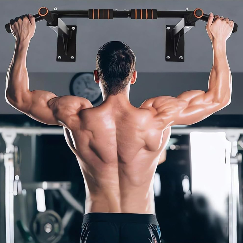 Pull Up Bar Grip - Adjustable Steel Frame Bar Home Gym