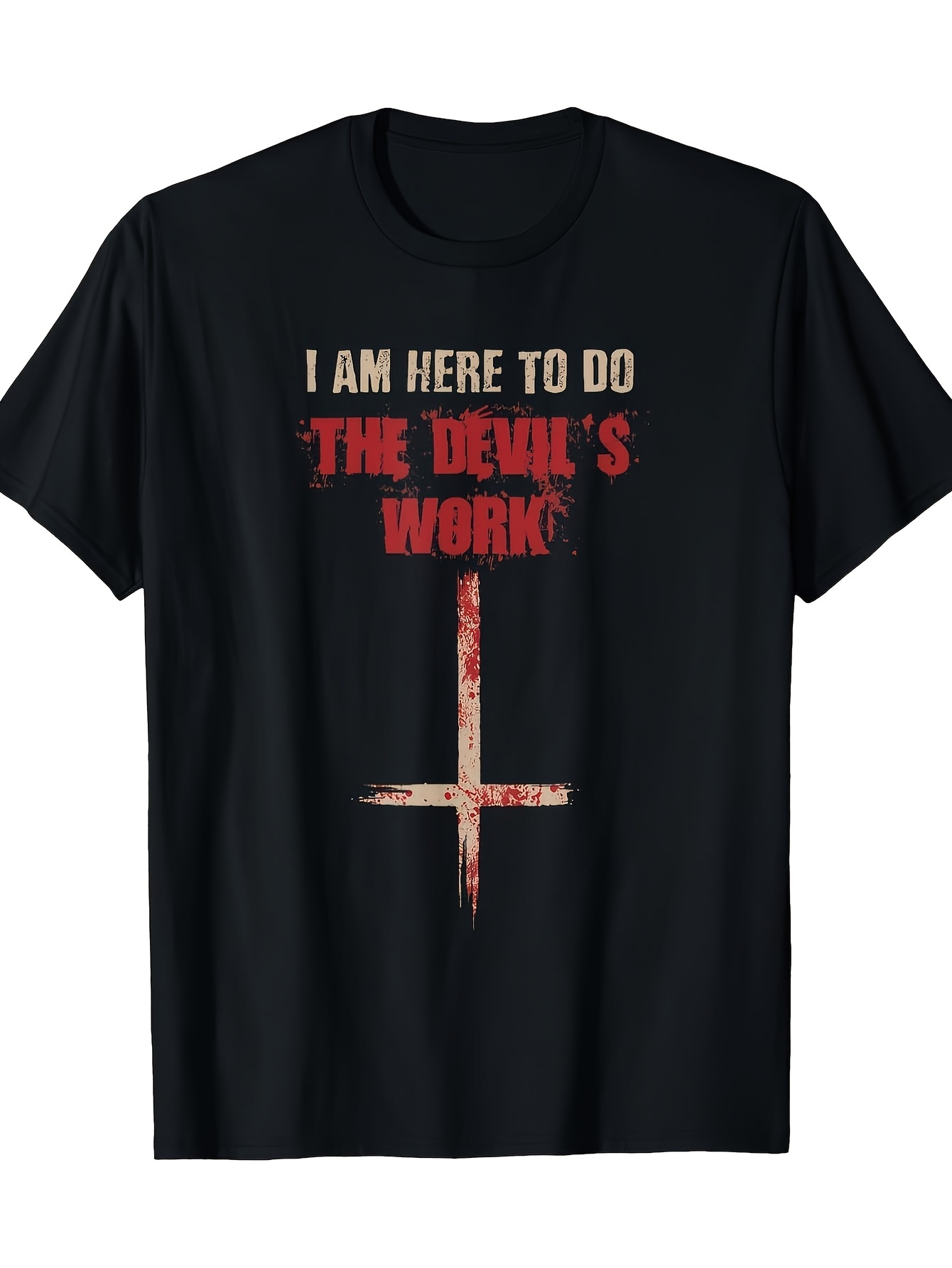 Crossfit Event - Men's Satanism T-Shirt- Bold Red I