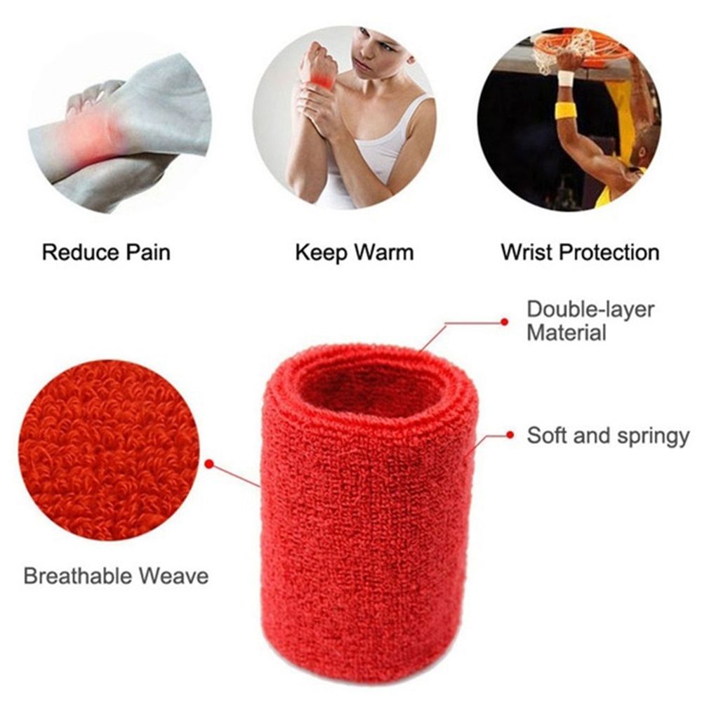 1/2Pcs Unisex Wristbands Sport - Wrist Wrap Support ulasan dan harga