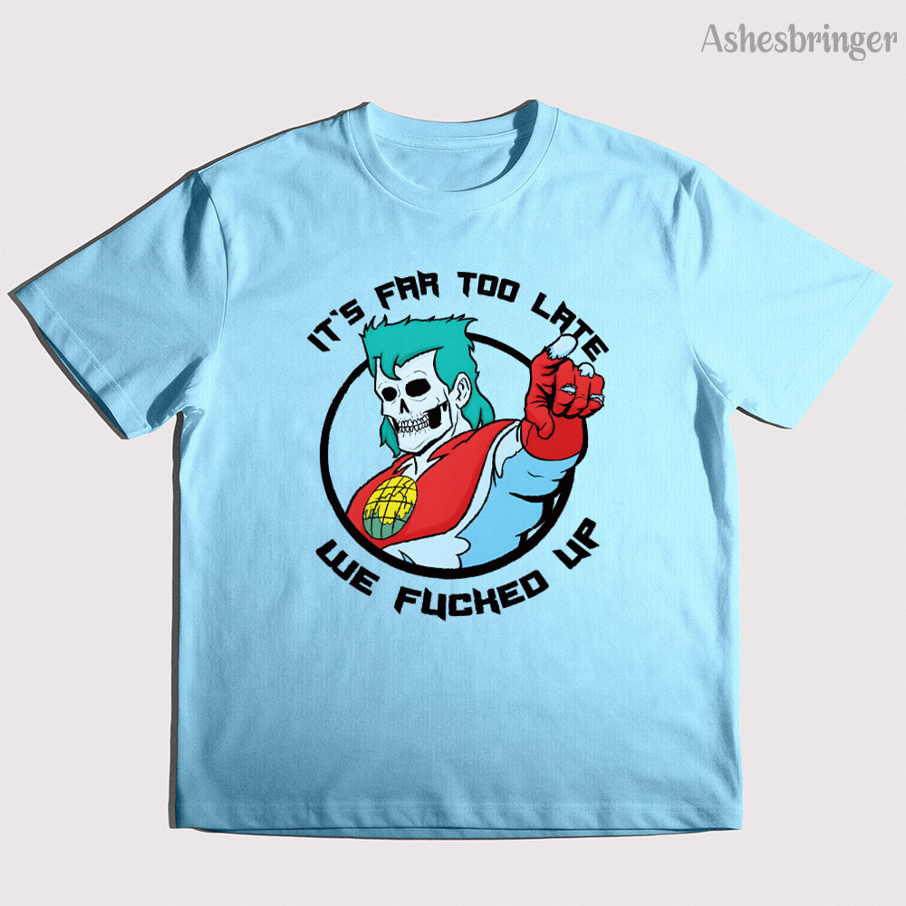 Mens Cotton Captain Planet Gra - Crossfit Mayhem ulasan dan harga