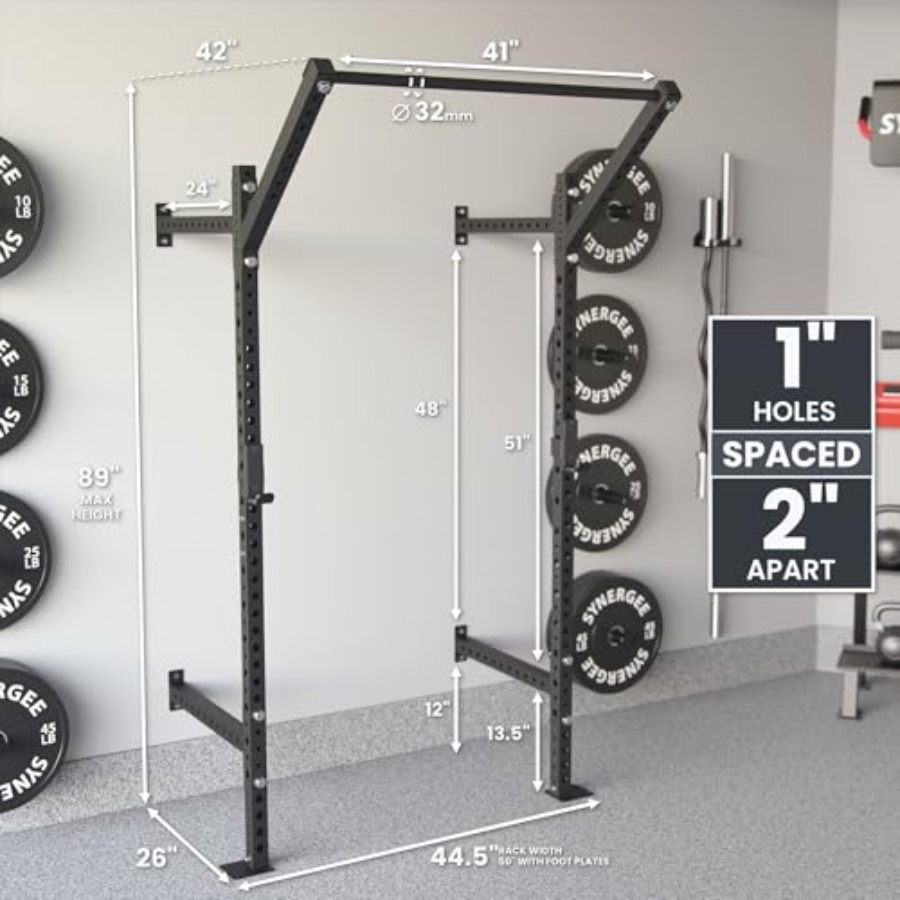 Wall Mounted Squat Rack for ho - Pull Up Bar Grip ulasan dan harga