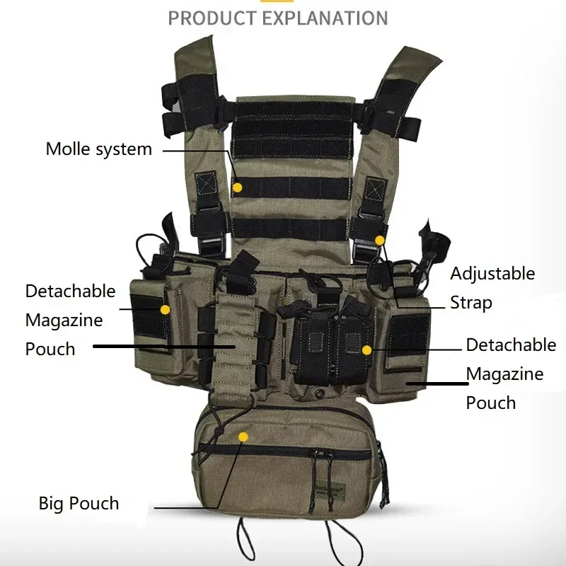 D3CR Chest Rig Vest Multicam B - Gear For Crossfit ulasan dan harga