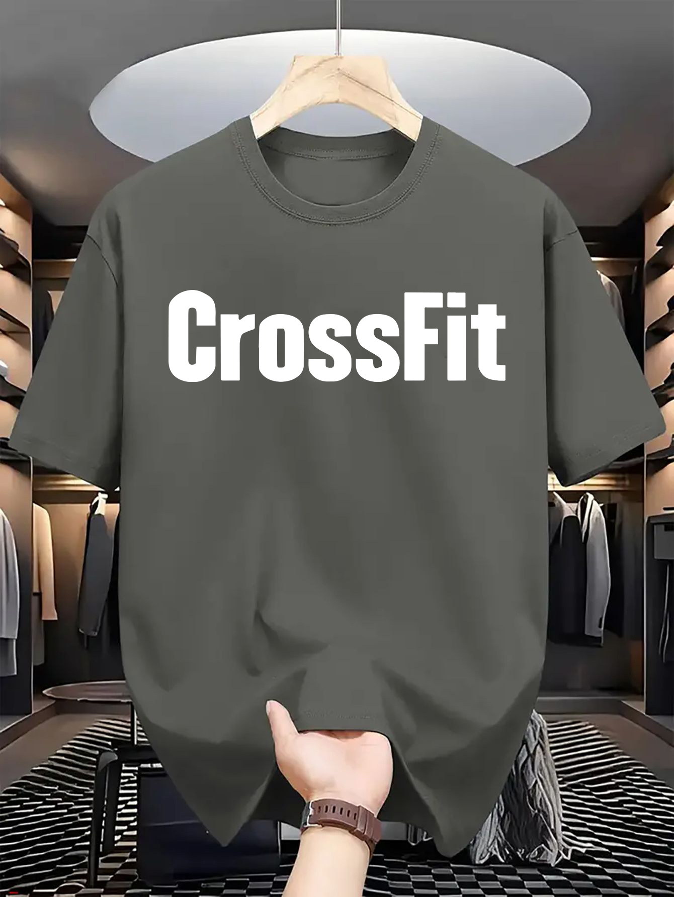 Men's Summer 100% Cotton Casua - Crossfit Mayhem ulasan dan harga