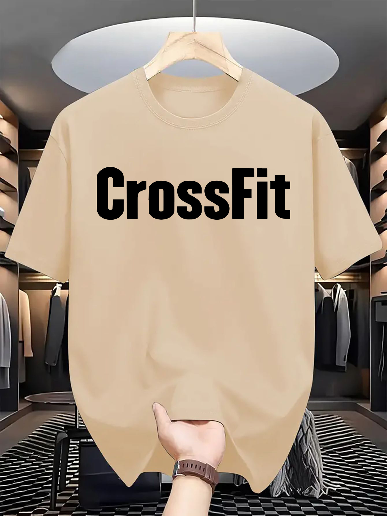 Men's Summer 100% Cotton Casua - Crossfit Mayhem ulasan dan harga