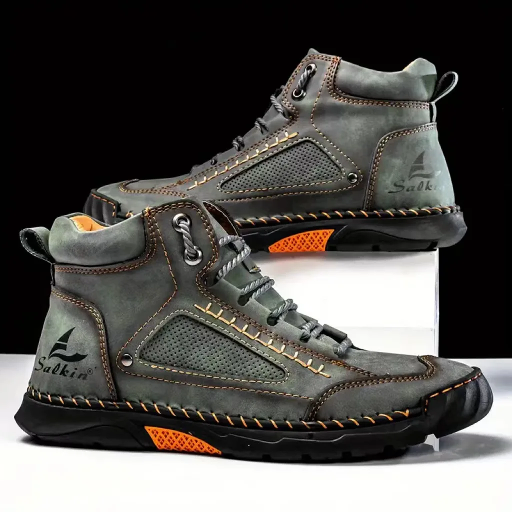 Men's Hand-stitched Boots Plus - Crossfit Outdoor ulasan dan harga